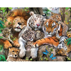 Animal Lion Tiger Guépard DIY 5D Diamant Peintures Outil Broderie Point De Croix Décor