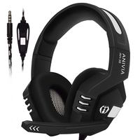 Anivia AH38 Gming Casque 3.5mm Interface Audio Omnidirectionnel Microphone Flexible Isolant Le Bruit pour PS4 Xbox S/X O