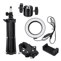 Anneau de 6 pouces LED Lampe photographique Live Light avec support