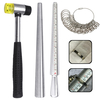 Anneau de calibrage Mandrin Jewelers Marteaux en caoutchouc Anneau de mandrin Anneau Sizer avec Anneau Sizer Jauges