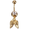 Anneau de nombril en cristal avec anneau de nombril en cristal Piercing au corps