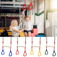Anneaux à main en bois escalade balançoire siège jouet Sports de plein air Fitness enfants fournitures disque singe enfa
