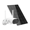Anran 2K WIFI Caméra de sécurité extérieure à énergie solaire 25m Vision nocturne couleur 180 ° Pan-Tilt IP65 Caméra de