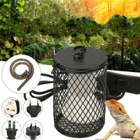 Anti-brûlure Chaleur En Céramique E27 Douille Couvercle De La Lampe Avec Interrupteur Lumière Cage Reptile Serpent Poule
