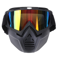 Anti-brouillard Lunettes Moto Vélo Masque Complet Masque Masques Len Nez Casque Bouclier