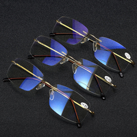 Anti lunettes de lecture Blue Ray Lunettes de lecture multifocales progressives pour hommes avec boîte