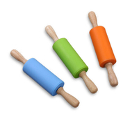 Antiadhésif Silicone Rouleau À Pâtisserie Cuisine Pâte À Pâte Farine Pain Cuisson Ustensiles De Cuisson Outil