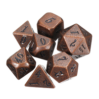 Antique Color Heavy Dice Set Jeu de dés polyédriques Jeux de rôles Dice Gadget RPG