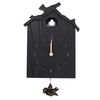 Antique mur coucou horloge noir bricolage maison cadeau de vacances de Noël présente rétro pendule créatif minimaliste