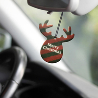 Antlers forme voiture pendentif noël parfum carte désodorisants suspendus papiers décoration de parfum