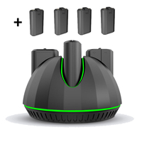 AOLION Gamepad Batterie Station de charge avec 4 pièces 1100mAh Batterie pour Xbox One SX pour Xbox Series SX One Elite