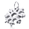 AOTDDOR 18 en 1 multifonction EDC Snowflakes Tournevis Multi-outil Portable Porte-clés Tournevis Décapsuleur