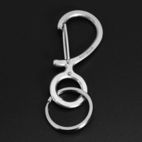 AOTDDOR EDC Porte-clés En Acier Inoxydable Multifonction Outil De Poche À Boucle Engageante