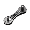 Aotddor porte-porte-clés outil portable aluminium noir trousseau edc