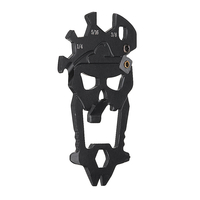 AOTDDOR Tournevis à outil manuel 12 en 1 EDC Mini ouvre-bouteille multifonction portatif avec tête de mort