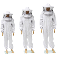 Apiculteurs apiculteurs de coton costume de protection complète avec chapeau de chapeau de voile voile Bee Suit XL XXL X