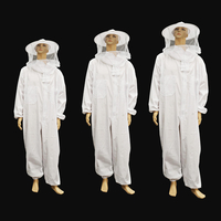 Apiculture Équipement de protection Veste Veil Full Body Suit Chapeau Smock Apiculture Outils Set