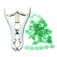 Applicateur de castration de bétail avec 100 anneaux de marquage
