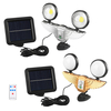 Applique solaire fendue lampe de cour lampe de détection de corps extérieur lampe de paysage lampe de rue