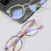 APTICA Anti-bleu Cadre Rond Lunettes Légères Transparent Cadre Coloré Pour Hommes Femmes