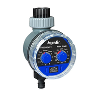 Aqualin Automatic Garden Water Timer Ball Valve 21025 Easy Install on 3/4 Faucet or Tap Adjustable Frequency and Run T