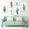Aquarelle Cactus Toile Peinture Sans Cadre Mural Art Moderne Peinture pour Salon Chambre Salle Détude