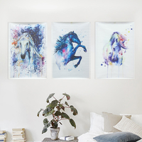 Aquarelle Fée Cheval Photo Toile Peintures Sans Cadre Abstrait Mur Art Décor