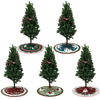 Arbre de bande dessinée de Noël non-tissé de 90cm jupe de décorations pour la maison de père Noël Elk
