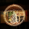 Arbre de Noël 3D à piles LED Guirlande lumineuse pour veilleuse intérieure Décoration de maison