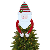 Arbre de noël bonhomme de neige wapiti cerf santa topper ornement noël arbre fête décoration