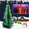 Arbre de Noël bricolage LED Kit de lumière clignotante Circuit imprimé moule vert Noël