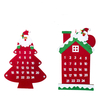 Arbre de Noël calendrier de lavent feutre tissu compte à rebours de vacances décor de Noël