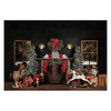 Arbre de noël cheminée cadeaux toile de fond hiver enfants photographie fond tissu Studio accessoires