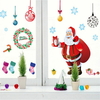 Arbre de Noël Sticker Mural Père Noël Cadeau Mur Art Fenêtre Décoration de La Maison