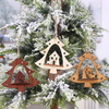 Arbre de Noël suspendus artisanat ornements en bois décor maison fête décoration cadeaux