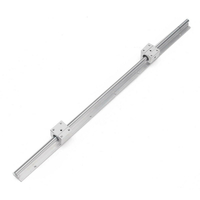 Arbre de rail linéaire cylindrique SBR12 700mm avec bloc linéaire SBR12UU 2 pièces