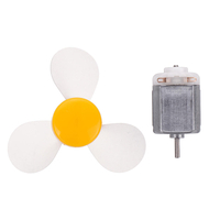 Arbre trèfle transparent Soft pulp 130 petit moteur fait maison bricolage ventilateur jouet accessoires
