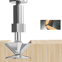 Arc Bending Integrated Knife Router Bit Tungsten Steel 1/2 / 12mm Shank R18 R30 R50 Seamless Woodworking Milling Cutter