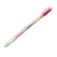 Arc-en-ciel segmenté coloré gel encre stylos pour album de photos album de bricolage