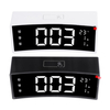Arc LED Réveil Numérique Snooze Touch Control Table Horloge Jour Heure Affichage De La Température Décoration de La Mais
