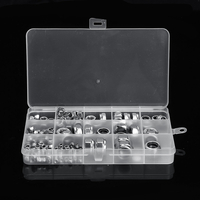 Assortiment décrous de blocage en acier inoxydable 170 pièces M3/4/5/6/8/10/12 Nylon Kit dinsertion
