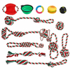 Assortiment de jouets pour animaux de compagnie pour chiots et chiens Cordes Balles à mâcher