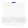 Assortiment dentretoises despacement pour CI de colonne hexagonale Suleve ™ M4NH3 110Pcs M4,  blanc