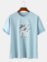 Astronaute Moon Landing - T-shirts manches courtes à col rond