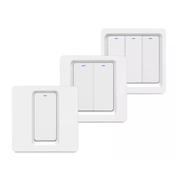 ATHOM Homekit 1/2/3 Gang EU WiFi Smart Switch Appuyez sur la touche Siri Voice Control Neutre nécessaire