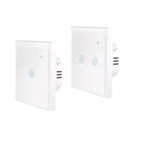 ATHOM Homekit 1/2/3/4 Gang WiFi UE Standard Commutateur intelligent Touche Tactile Pas de Contrôle de Commutateur Neutre
