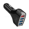 Atongm Adaptateur de chargeur de voiture port USB 4 charge rapide pour téléphone portable et tablette