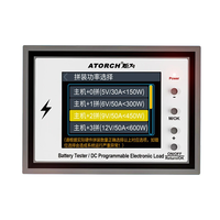 ATORCH BW600 Electronic Load Tester 600W 200V 50A Bluetooth Control Adjustable Power DC Tester Color Display Heat Manage