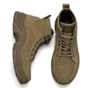 AtreGo Bottes de moto pour hommes à bout en acier Chaussures de randonnée de travail de sécurité athlétique