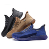 AtreGo Hommes Chaussures de travail à embout dacier Baskets de sécurité Chaussures anti-smash Mesh Respirant Chauss